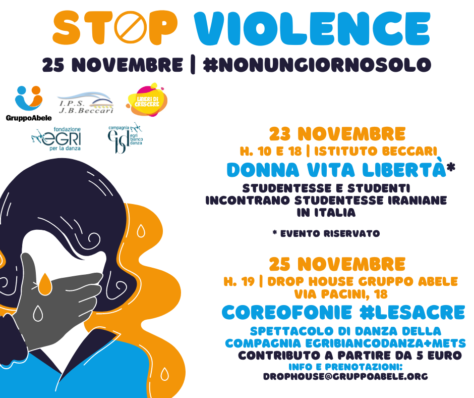 Stop violence | 25 novembre #nonungiornosolo