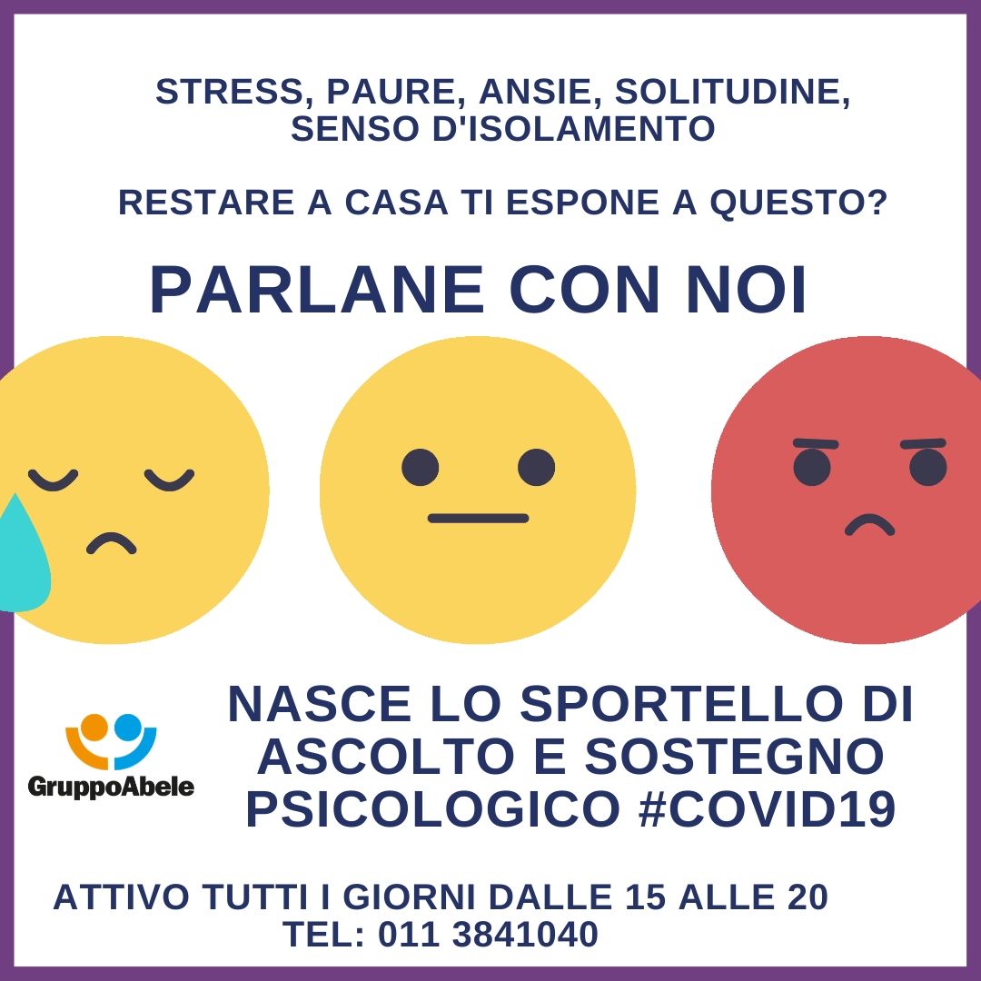  Stress, paure, ansie, solitudine, senso d'isolamento 